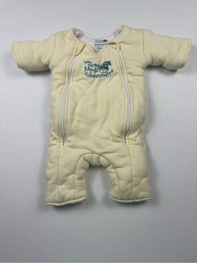Baby Merlin’s Magic Sleepsuit Small 3-6M Yellow Cotton 12-18 lbs